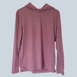 Abercrombie Men’s Air-knit Heather Pink Hoodie – Size Small